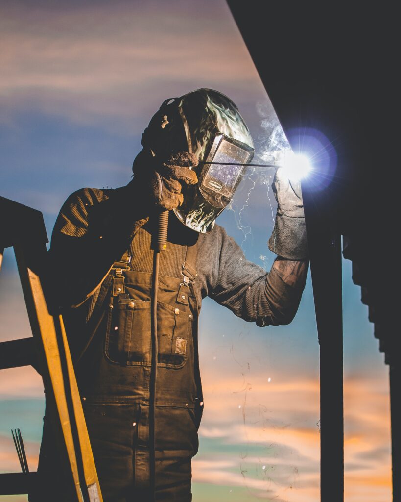 Sunset welding.