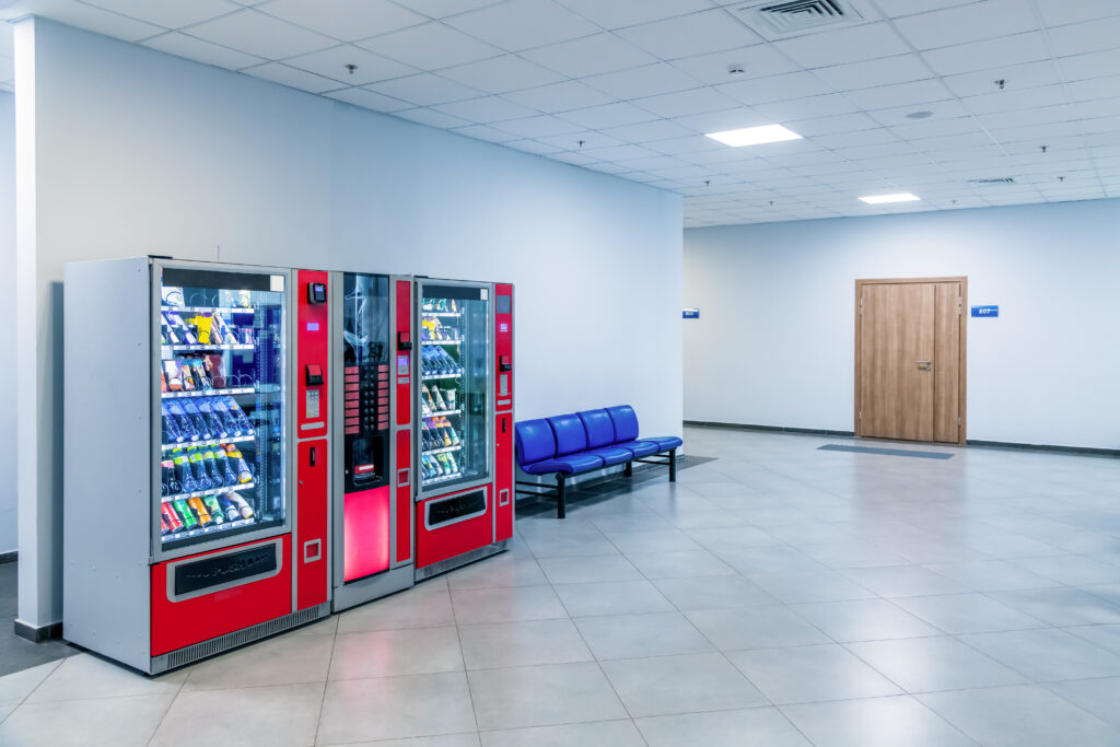 Snack and beverage vending machine for industrial sites and offices | All Site Refreshments | Office Refreshments Solutions